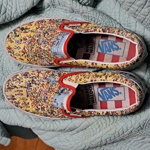 Vans Where's Waldo Slip Ons